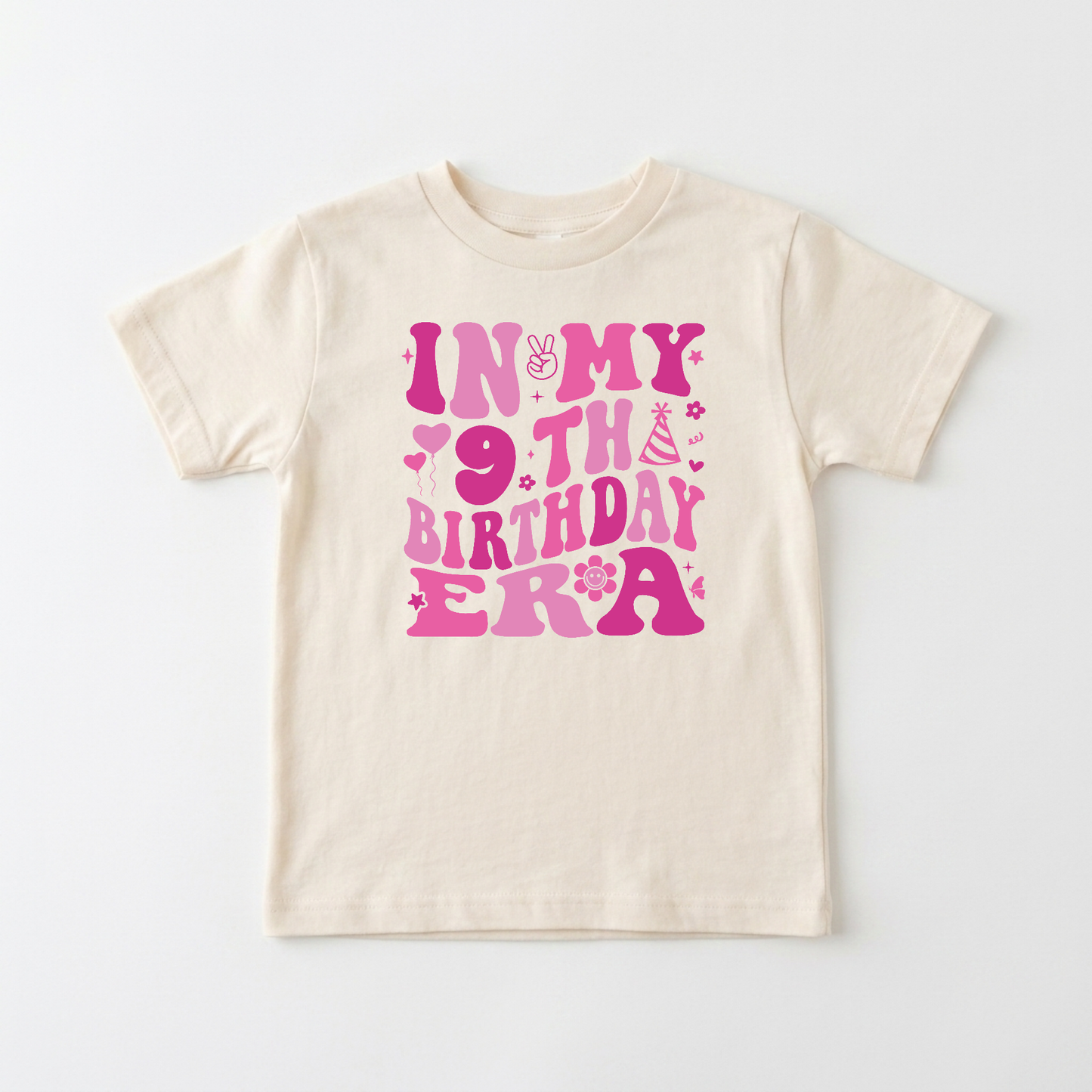 In My 9th Birthday Era Kids Shirt – Retro 9th Birthday Tee