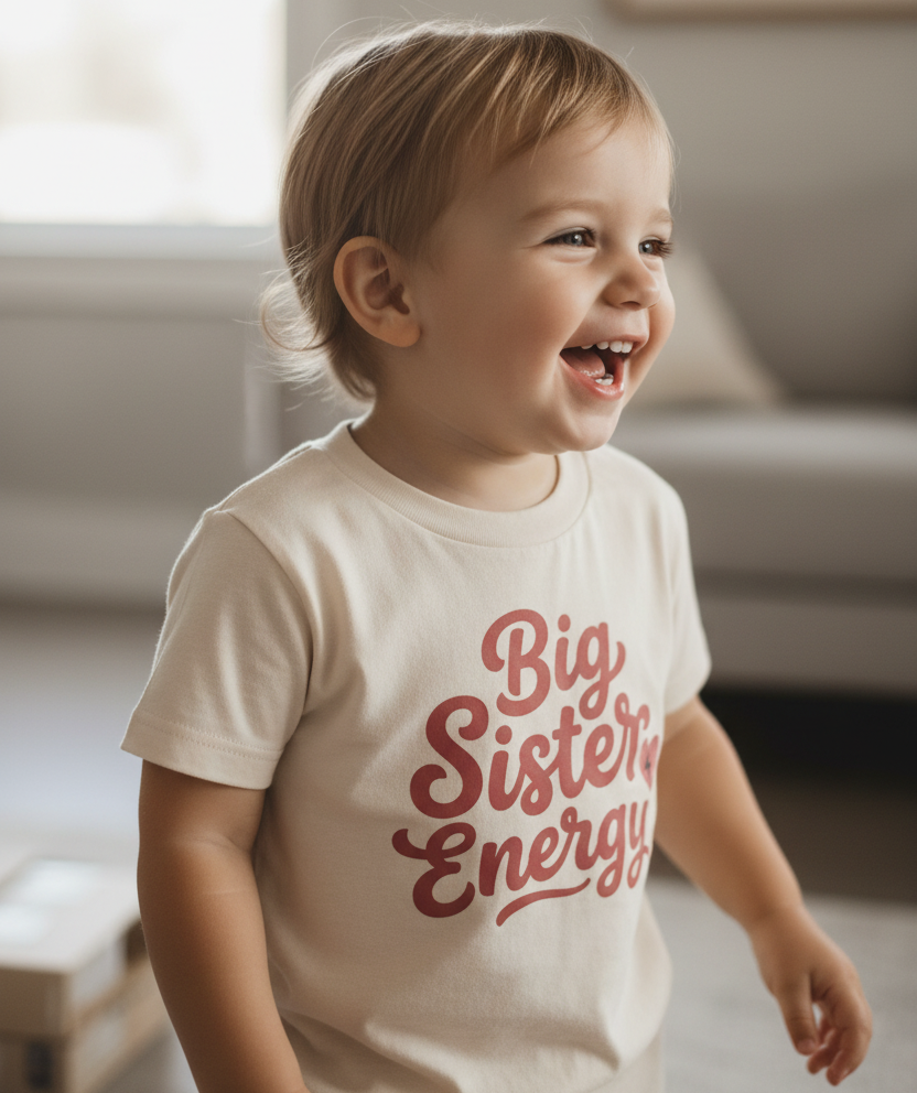 Big Sister Energy Toddler Shirt