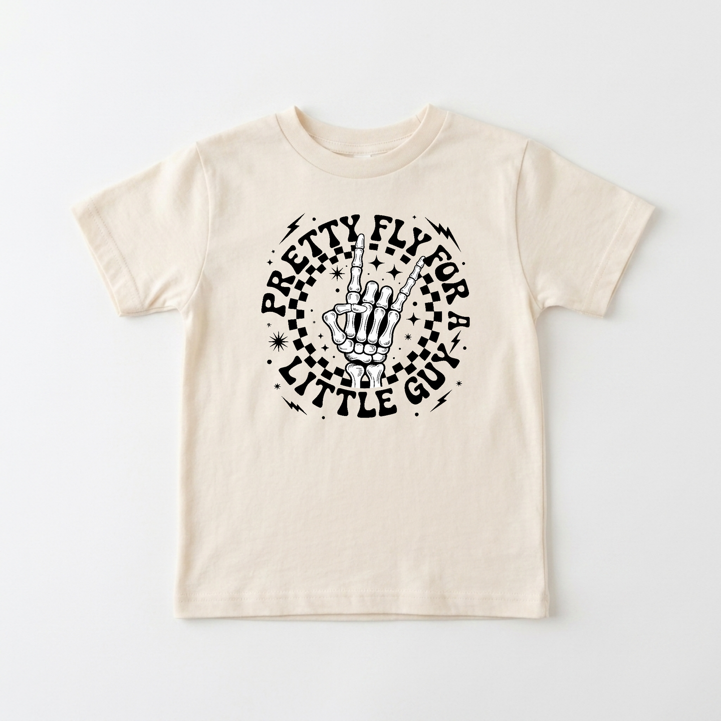 Pretty Fly for a Little Guy Kids Shirt – Rock Skeleton Tee