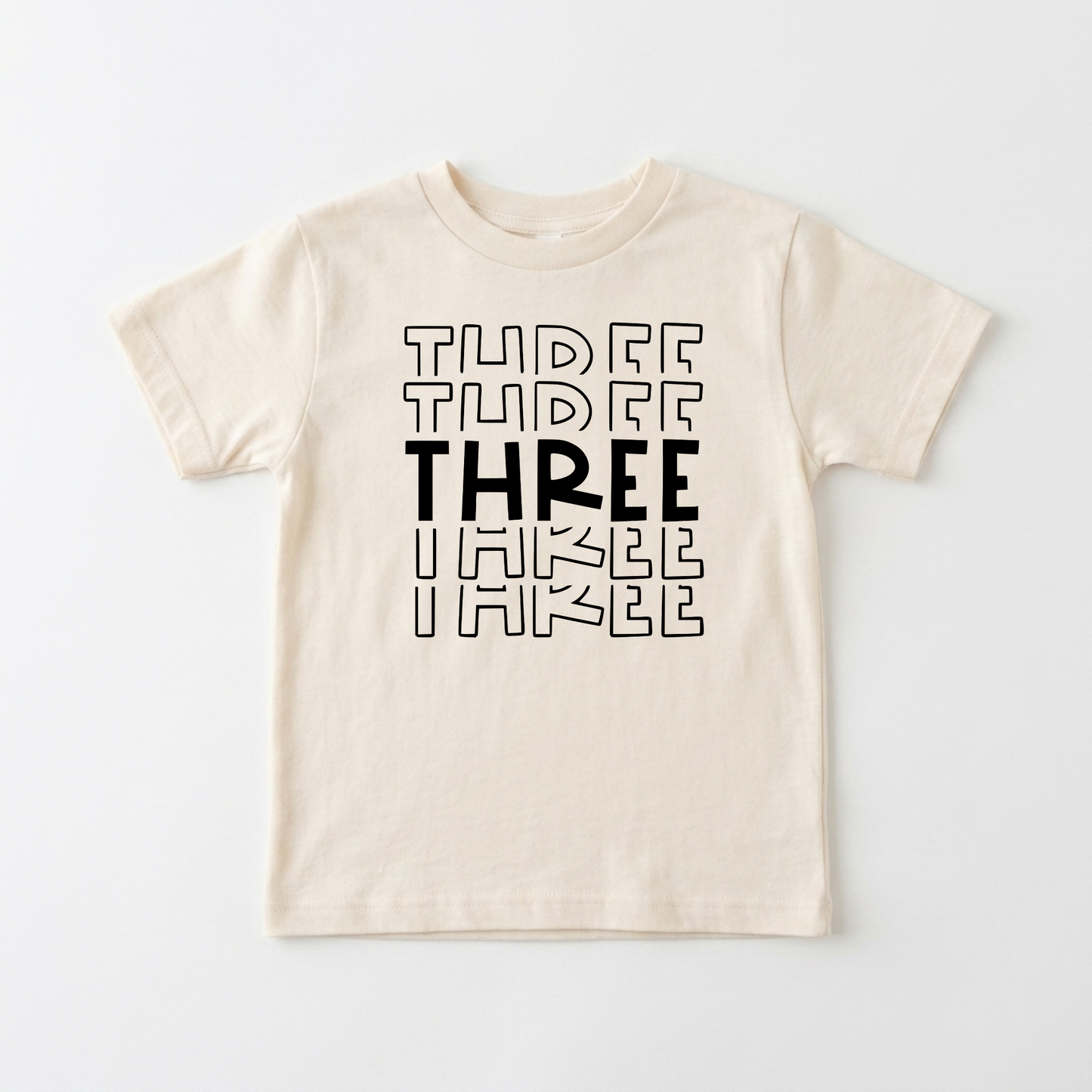 Three Birthday Toddler Shirt – 3rd Birthday Tee