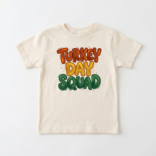 Turkey Day Squad Thanksgiving Toddler Shirt