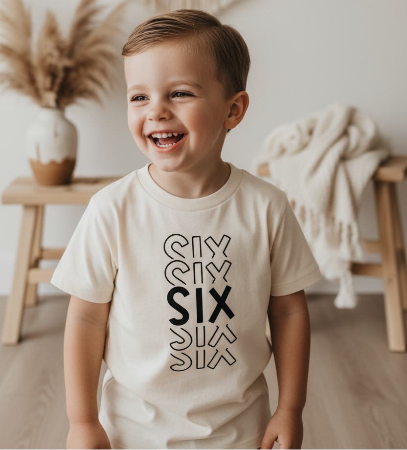 Six Birthday Kids Shirt – 6th Birthday Tee