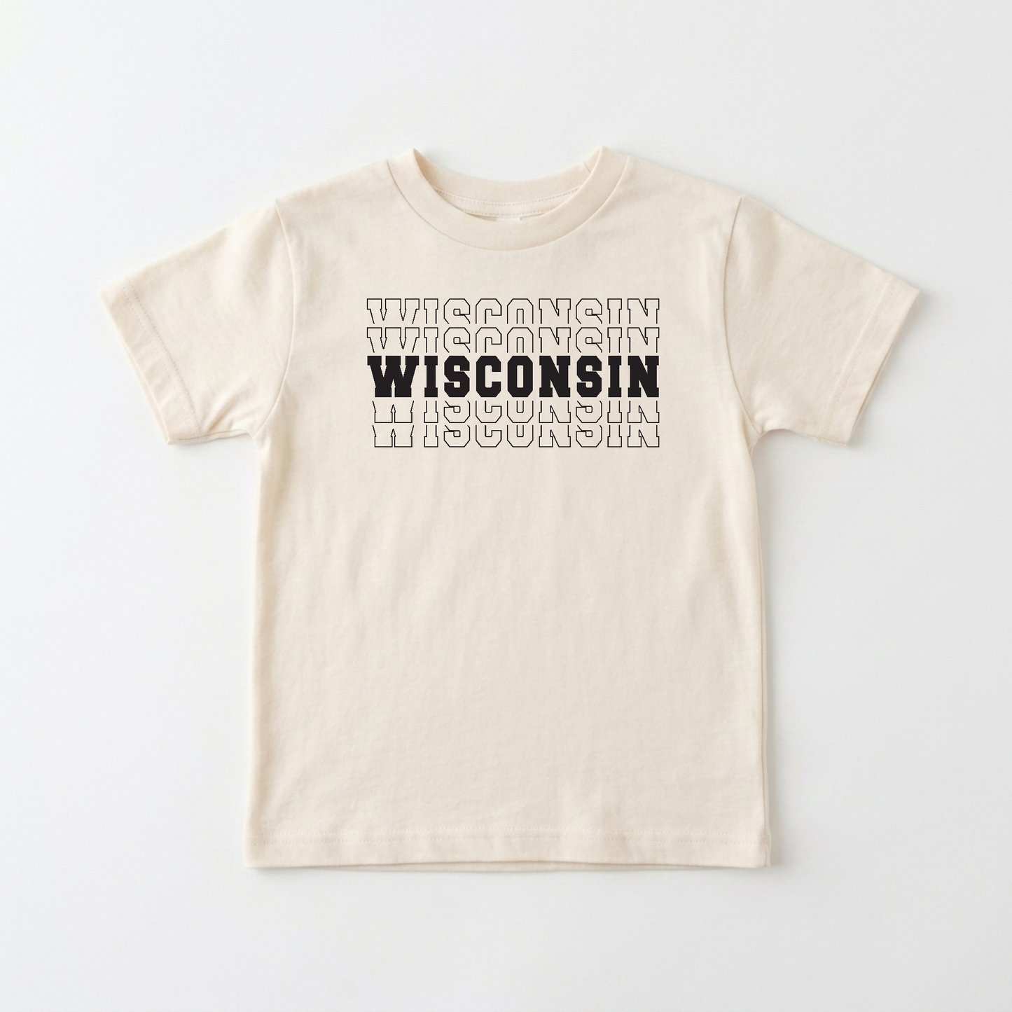 Wisconsin Varsity Toddler Shirt – Kids State Pride Tee