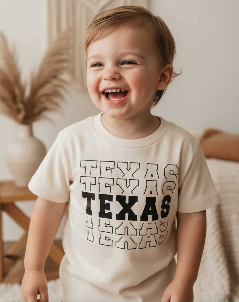 Texas Varsity Kids Shirt – State Pride Tee
