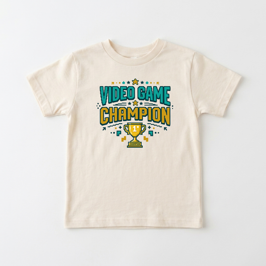 Video Game Champion Retro Pixel Youth Shirt