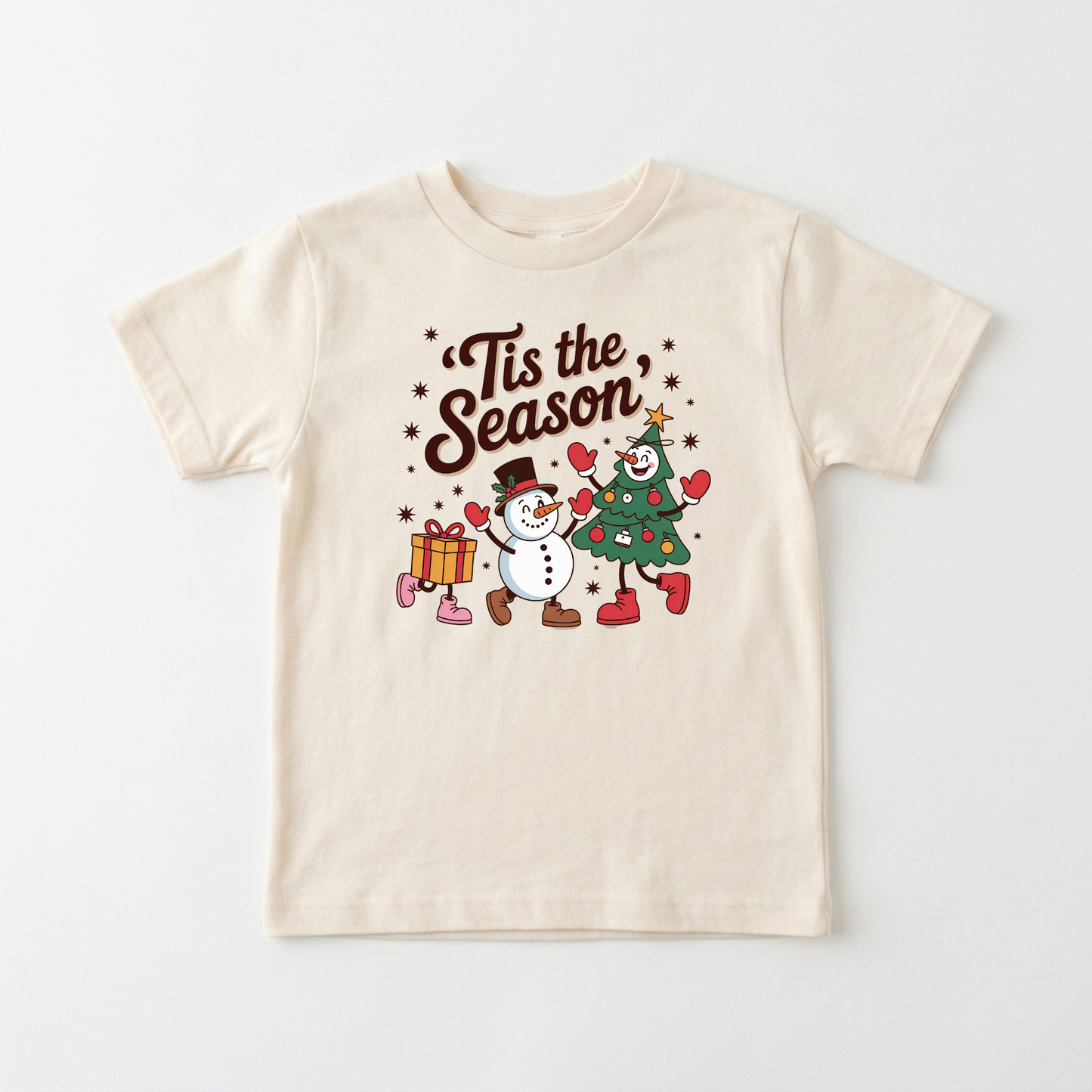 'Tis the Season Retro Christmas Toddler Shirt