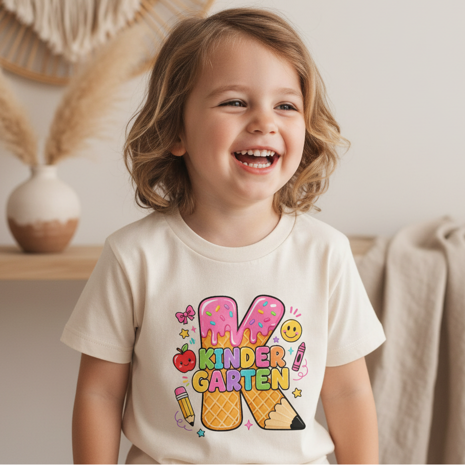 Kindergarten Youth Girls Shirt – Ice Cream K Tee