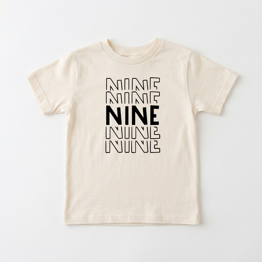 Nine Birthday Kids Shirt – 9th Birthday Tee