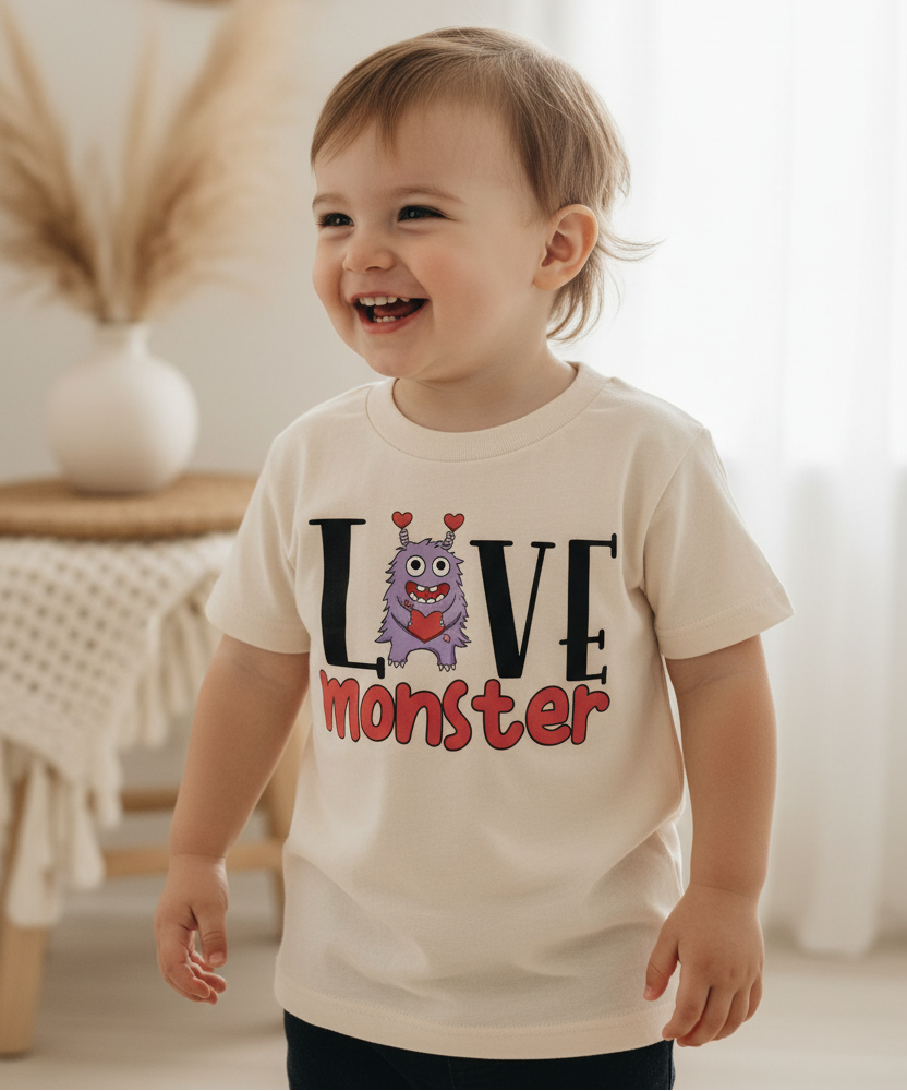 Love Monster Toddler Shirt – Valentine's Day Tee