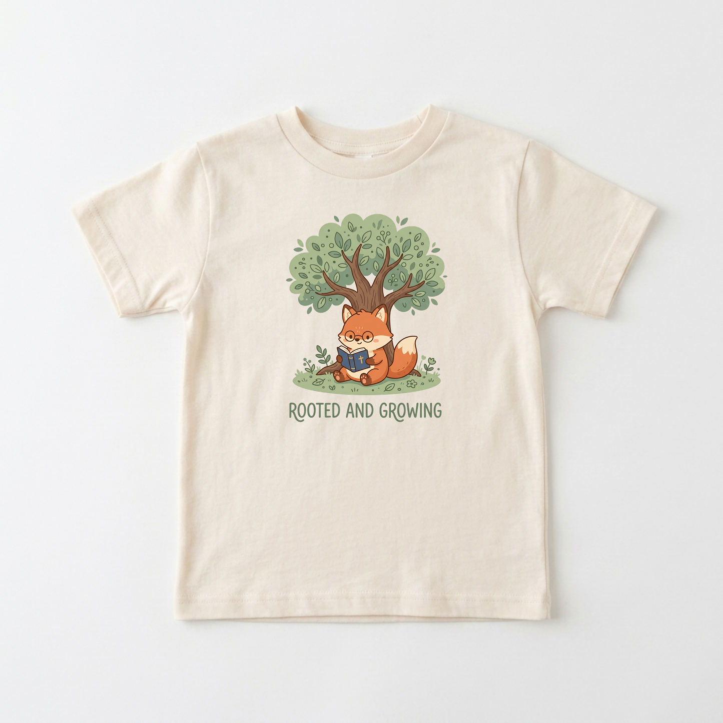 Rooted and Growing Fox Kids Shirt – Faith Tee