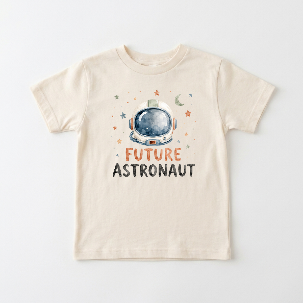 Space Toddler Shirt – Future Astronaut Watercolor Helmet Tee