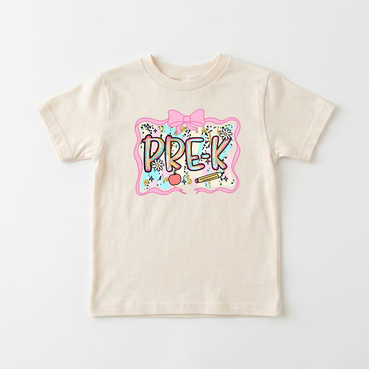 Pre-K Back to School Young Girls Shirt