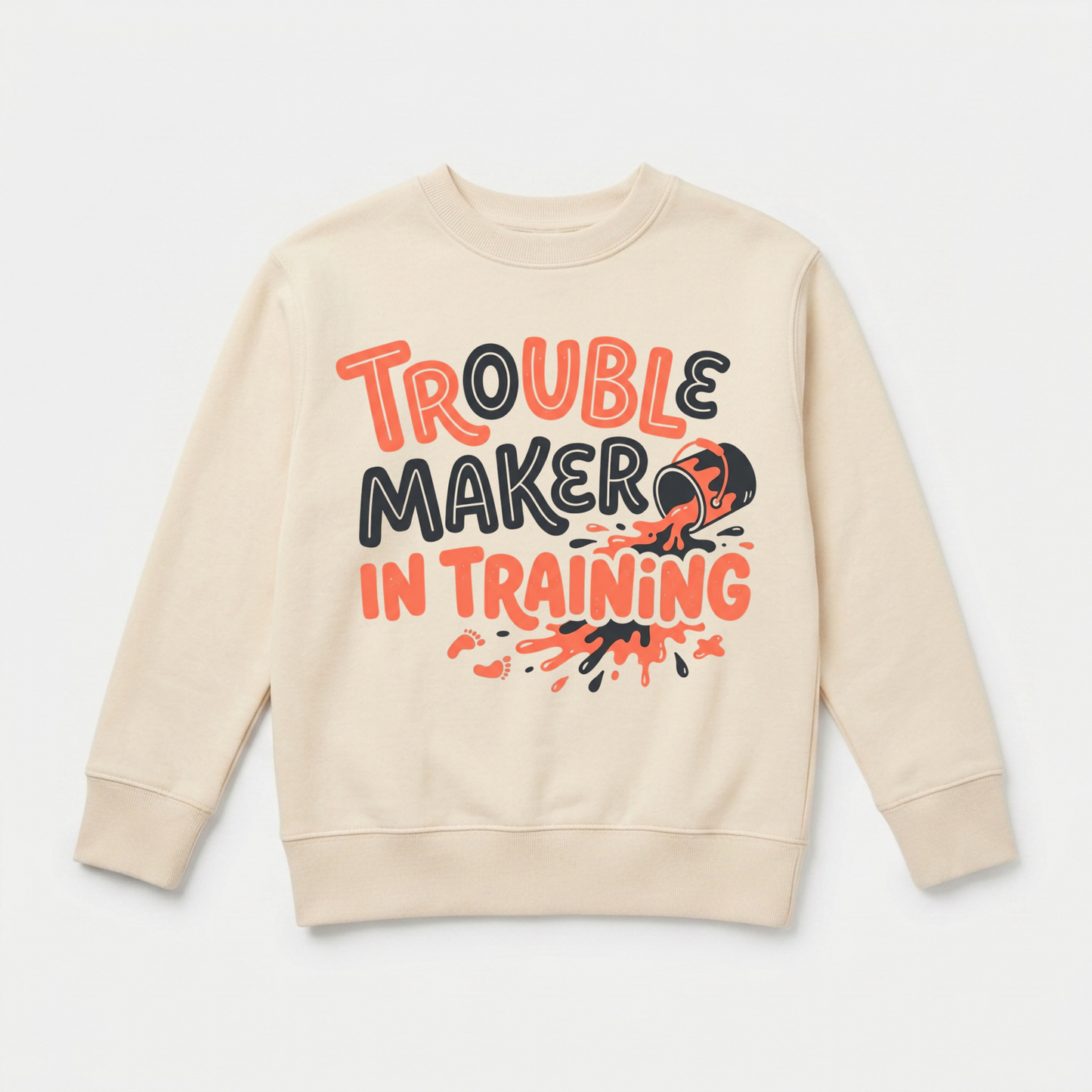Trouble Maker in Training Toddler Sweatshirt – Funny Toddler Pullover