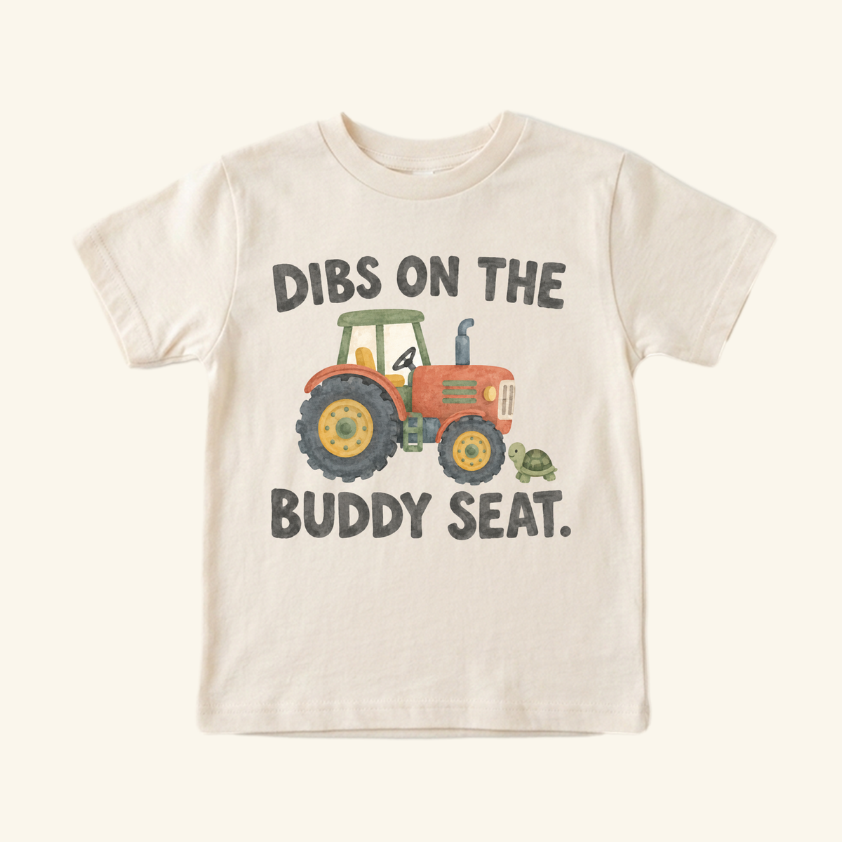 Dibs on the Buddy Seat Toddler Shirt – Funny Tractor Tee
