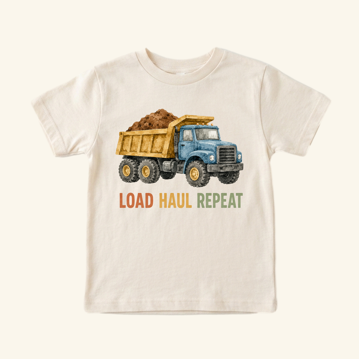 Dump Truck Toddler Shirt – Load Haul Repeat Construction Tee