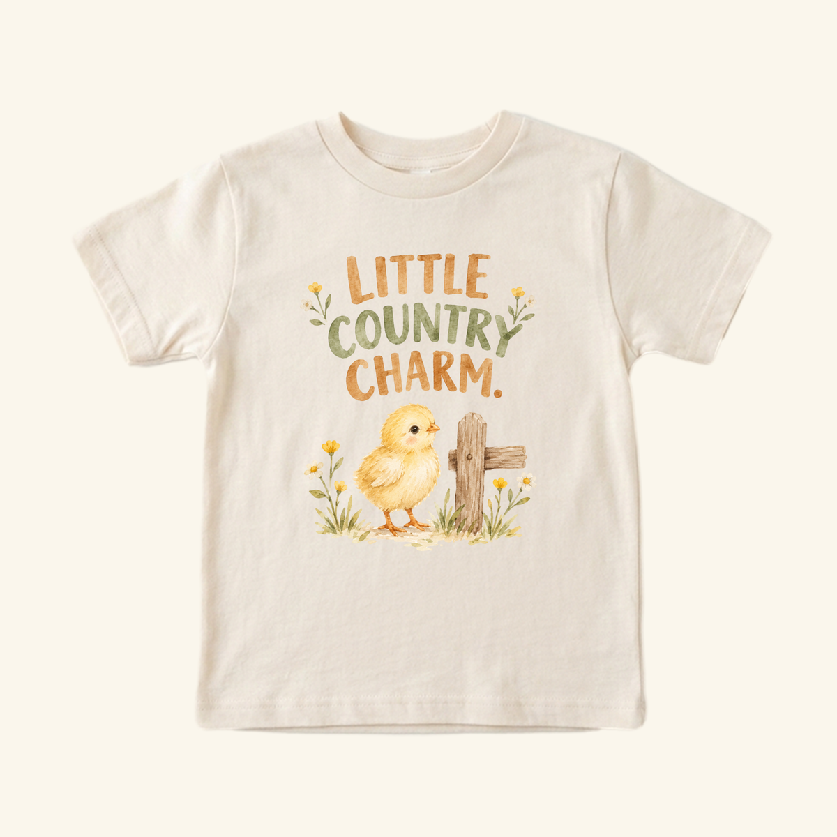 Little Country Charm Toddler Shirt – Cute Farm Chick Tee