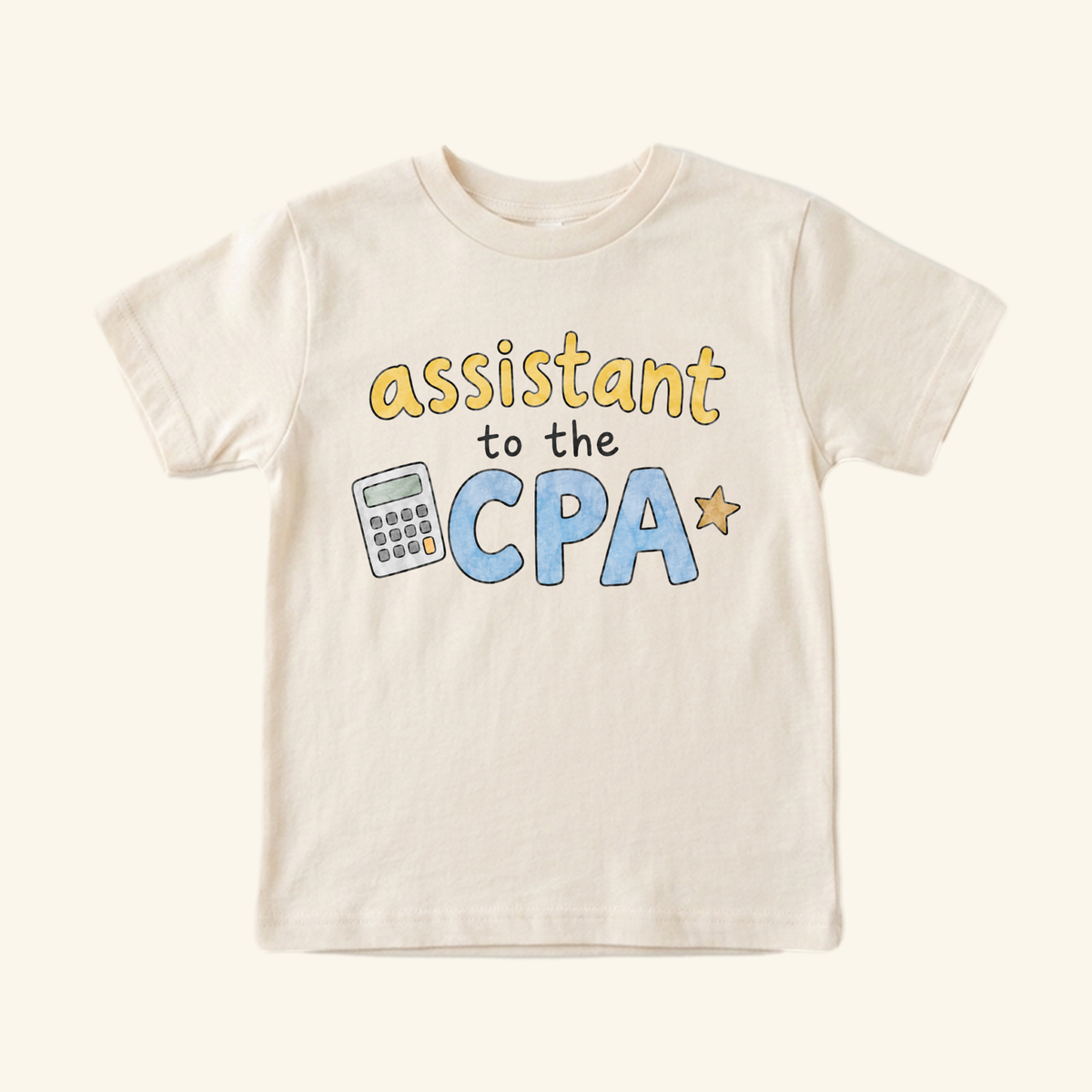 Assistant to the CPA Toddler Shirt – Funny Accountant Kids Tee