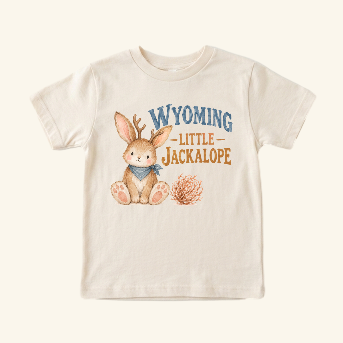Wyoming Little Jackalope Toddler Shirt – Western Bunny Tee