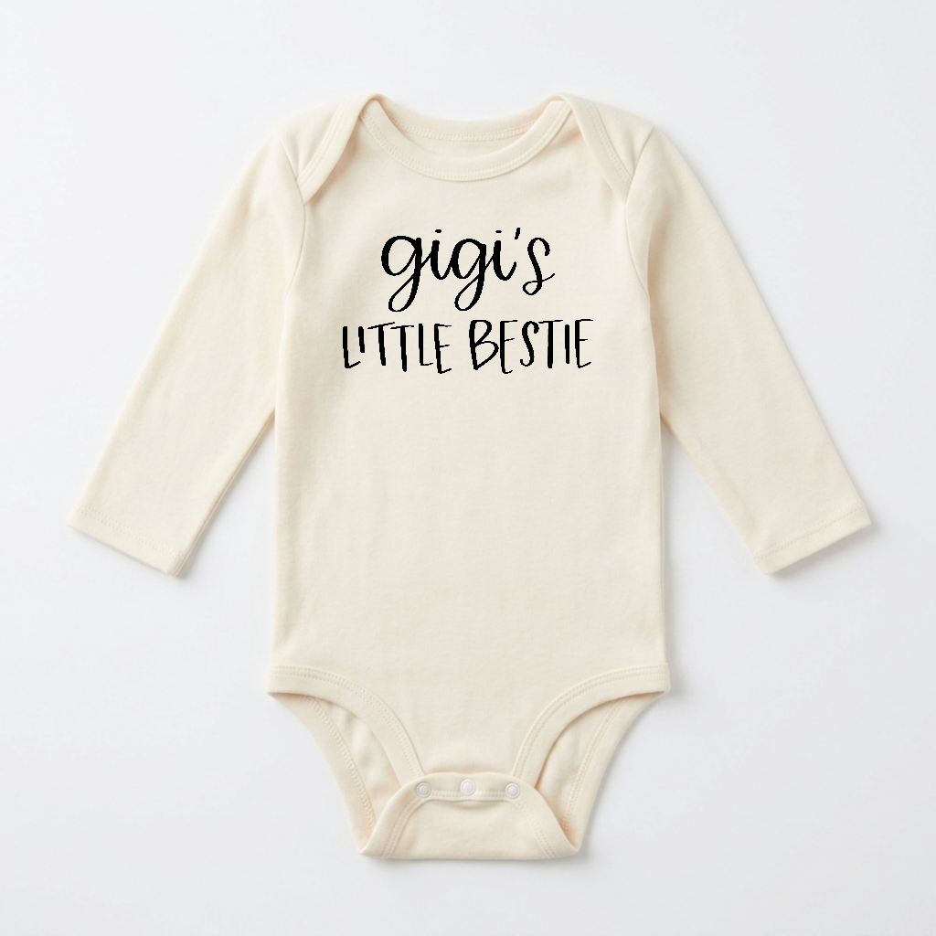 Long-Sleeve Gigi Baby Onesie – Gigi’s Little Bestie Bodysuit