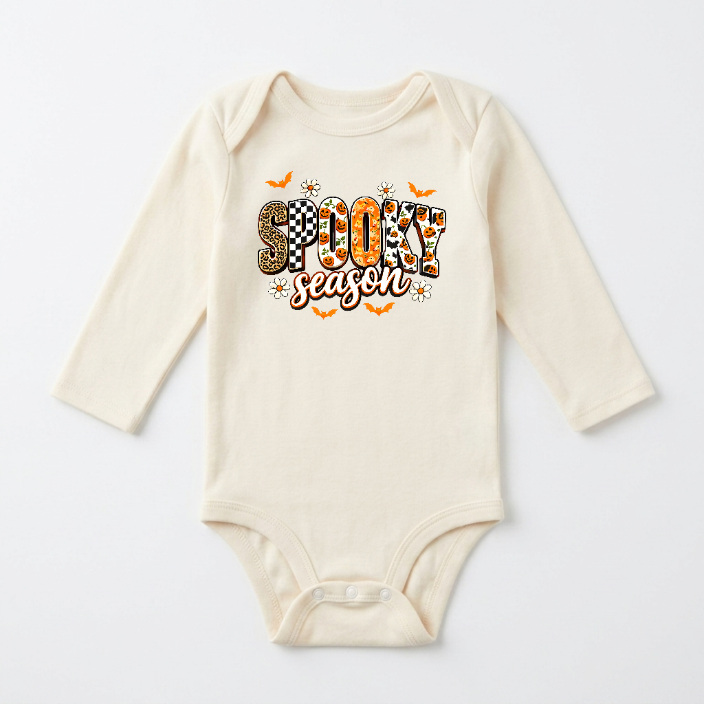 Long-Sleeve Halloween Baby Onesie – Spooky Season Bodysuit