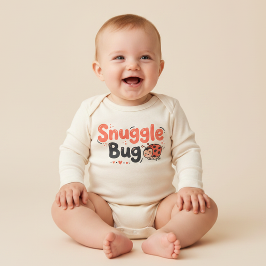 Long-Sleeve Ladybug Baby Onesie – Snuggle Bug Bodysuit