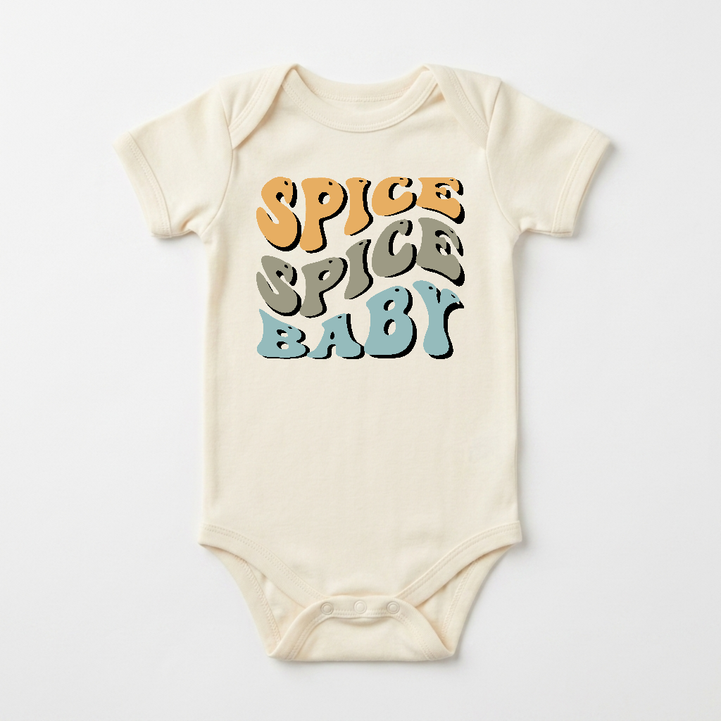 Fall Baby Onesie – Spice Spice Baby Retro Short-Sleeve Bodysuit