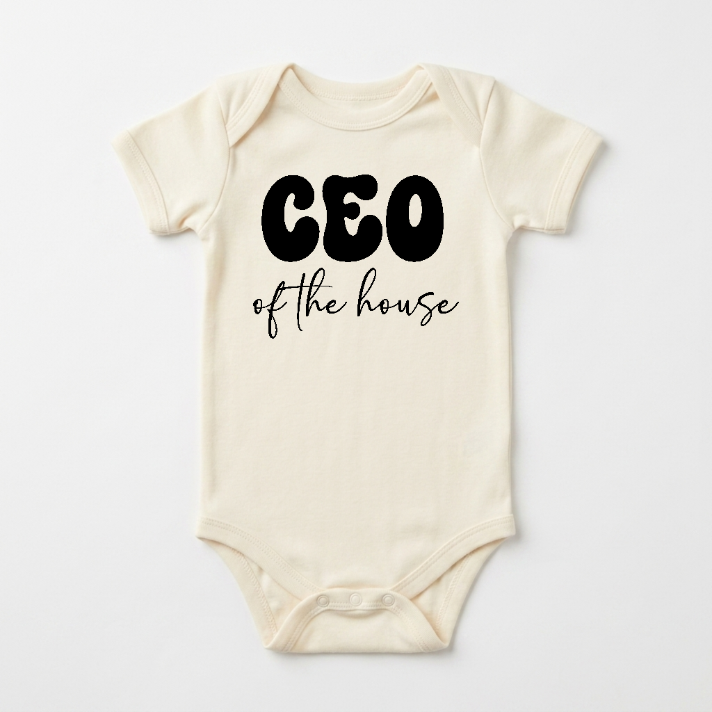Funny Baby Onesie – CEO of the House Short-Sleeve Bodysuit