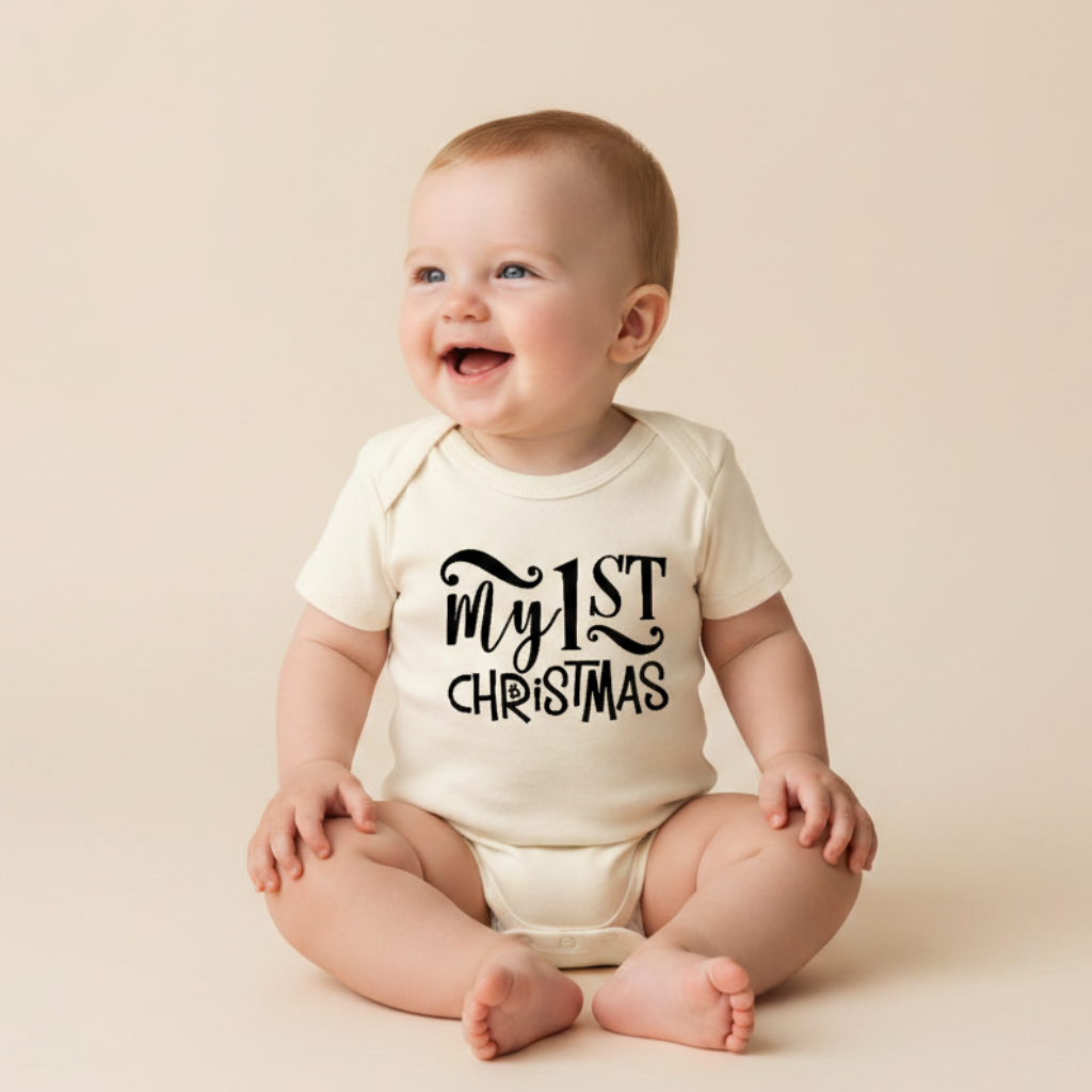 Baby’s First Christmas Onesie – My 1st Christmas Short-Sleeve Bodysuit