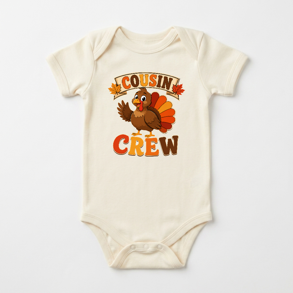 Cousin Crew Thanksgiving Short Sleeve Baby Onesie