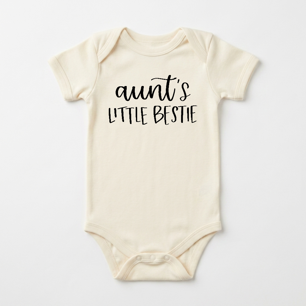 Aunt Baby Onesie – Aunt’s Little Bestie Short-Sleeve Bodysuit