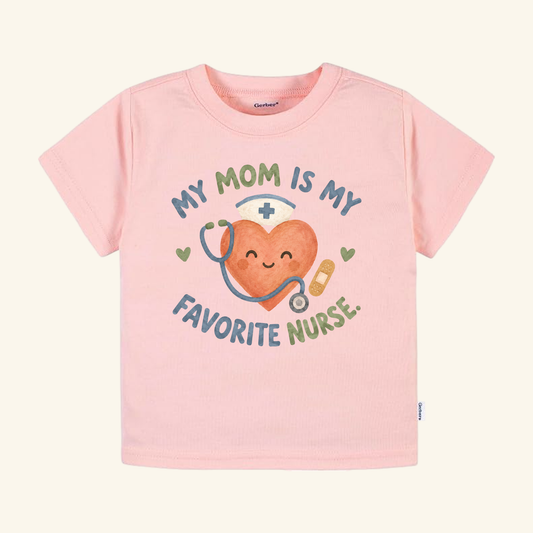 My Mom Is My Favorite Nurse Toddler Shirt – Cute Nurse Mom Tee