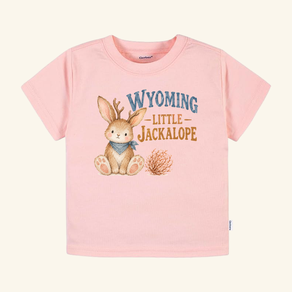 Wyoming Little Jackalope Toddler Shirt – Western Bunny Tee
