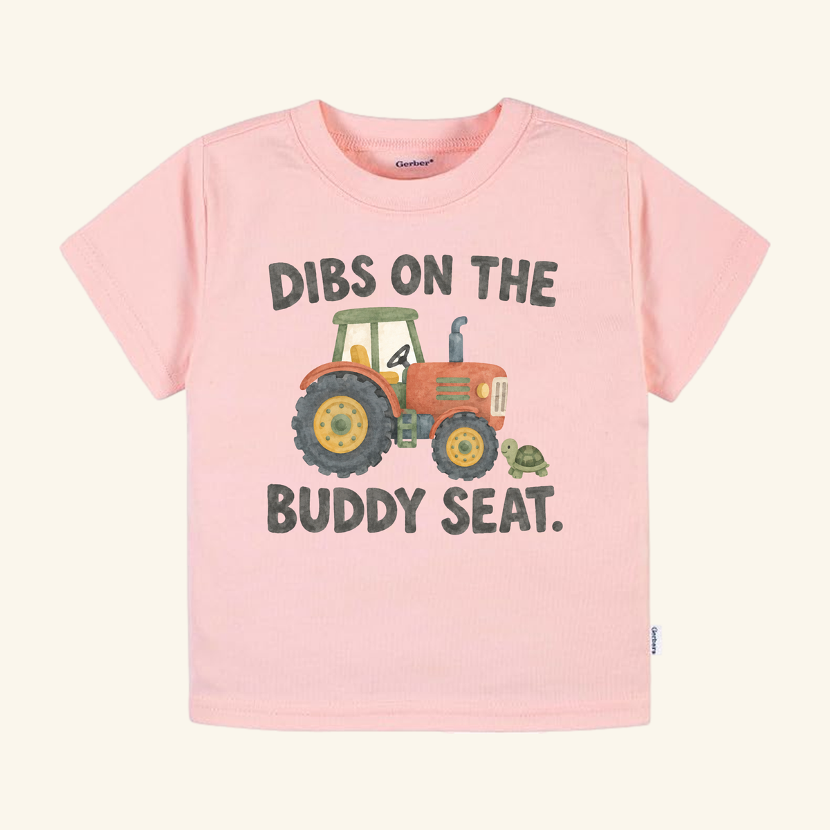 Dibs on the Buddy Seat Toddler Shirt – Funny Tractor Tee