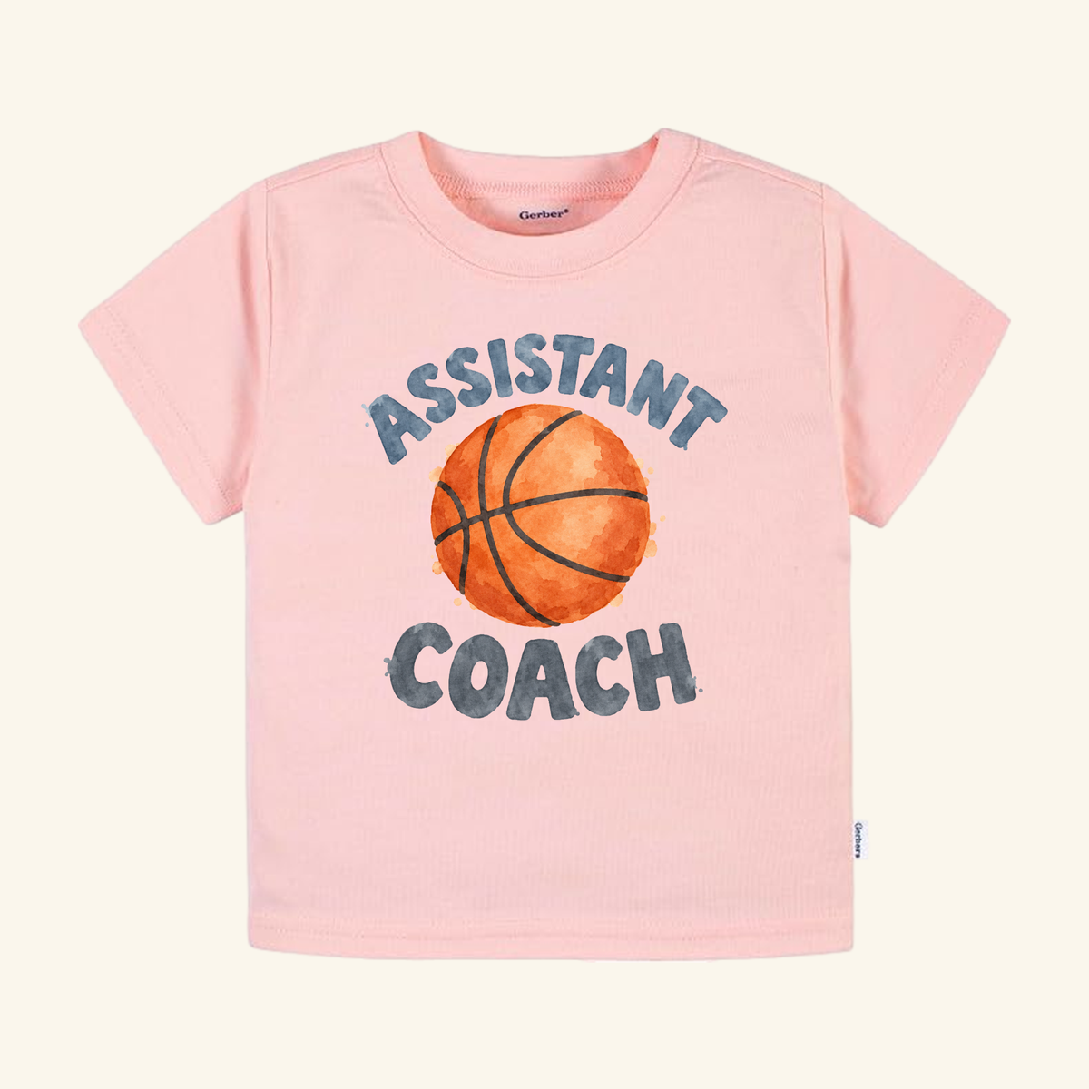 Assistant Coach Toddler Shirt – Cute Basketball Kids Tee
