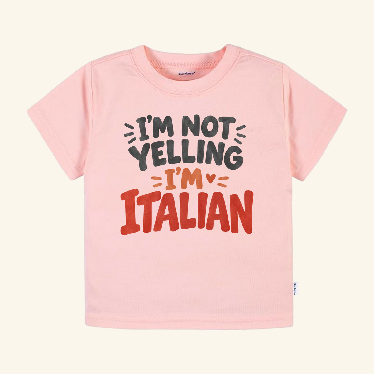 I’m Not Yelling I’m Italian Toddler Shirt – Funny Italian Tee