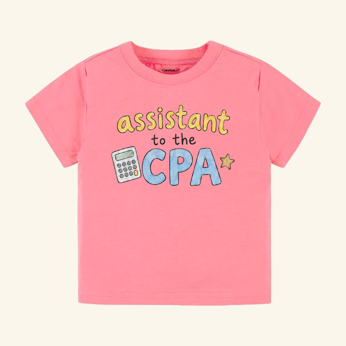 Assistant to the CPA Toddler Shirt – Funny Accountant Kids Tee