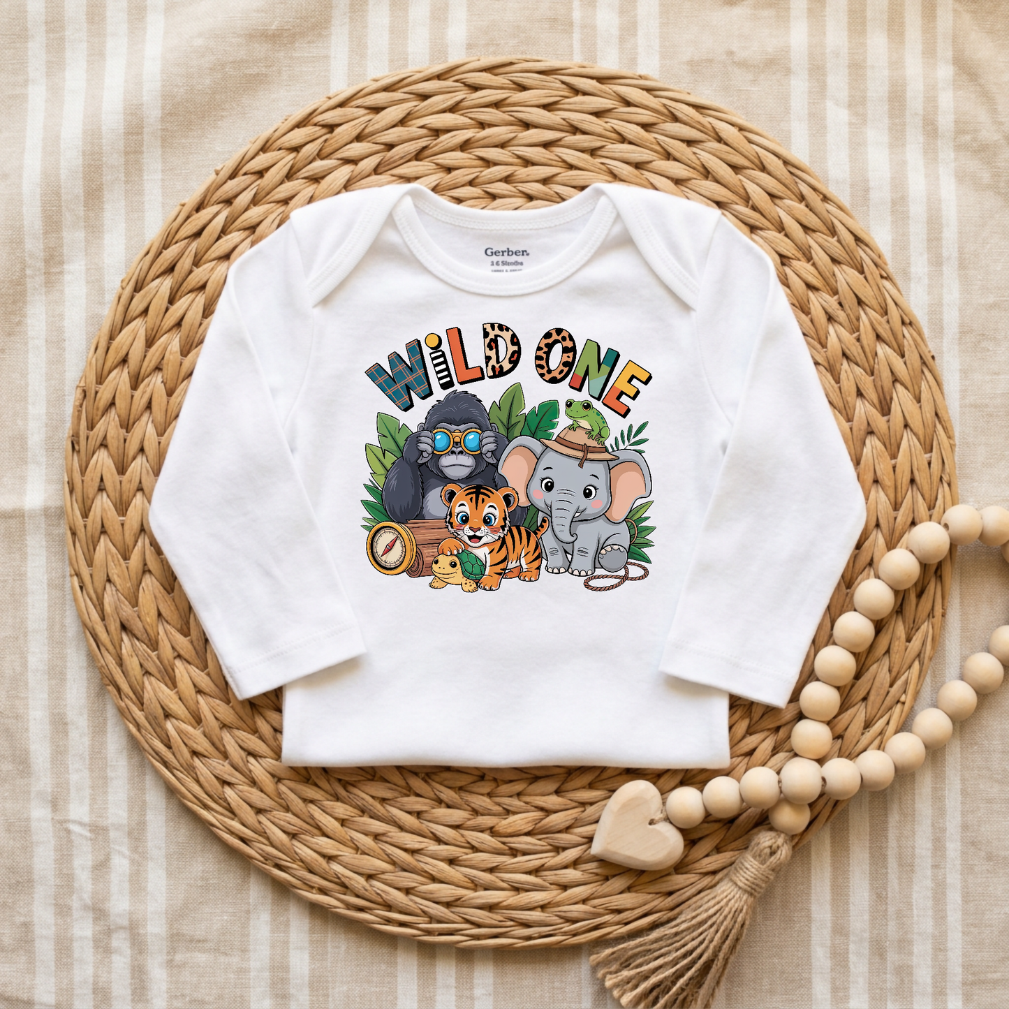Wild One 1st Birthday Baby Onesie