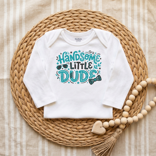 Handsome Little Dude Baby Onesie