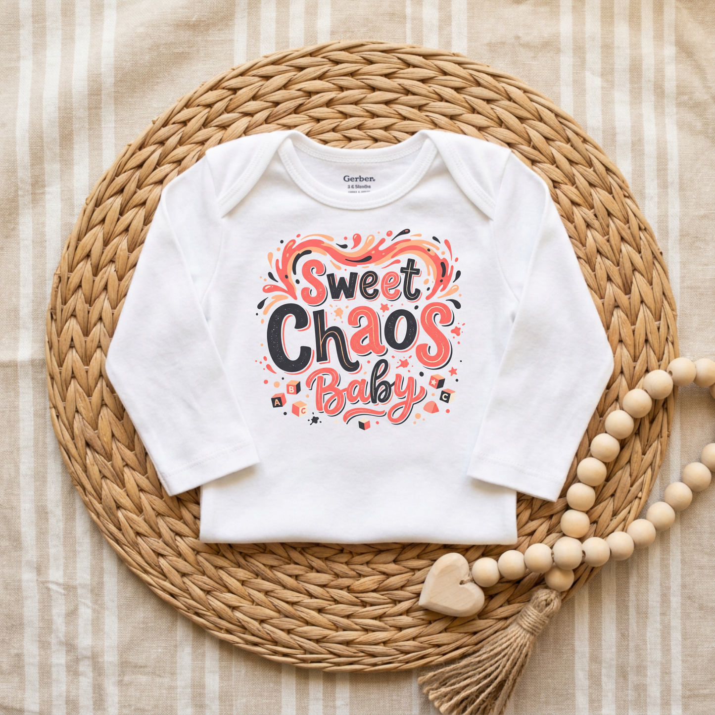 Sweet Chaos Baby Long Sleeve Onesie