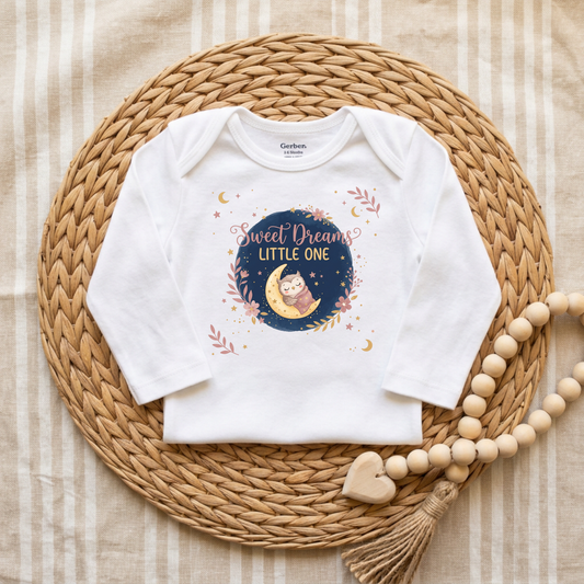 Sweet Dreams Little One Baby Onesie