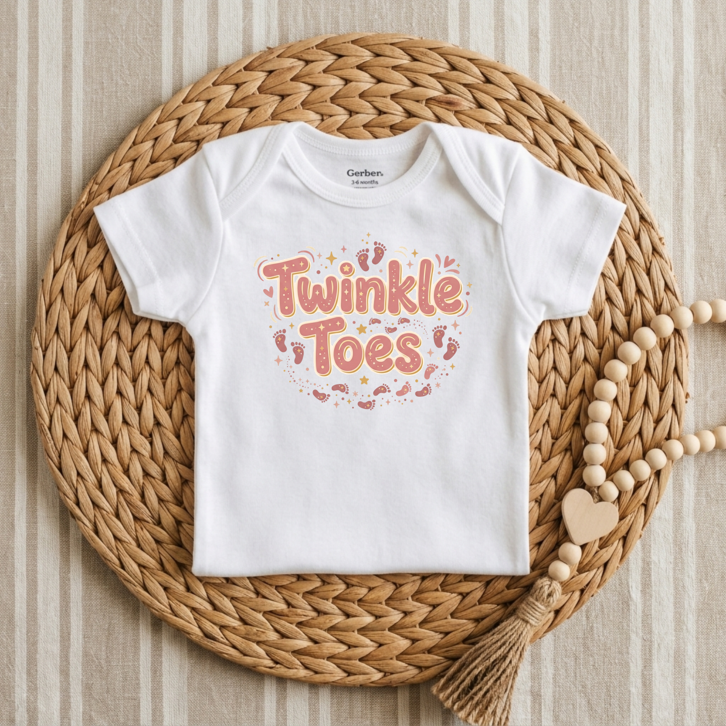 Twinkle Toes Baby Onesie