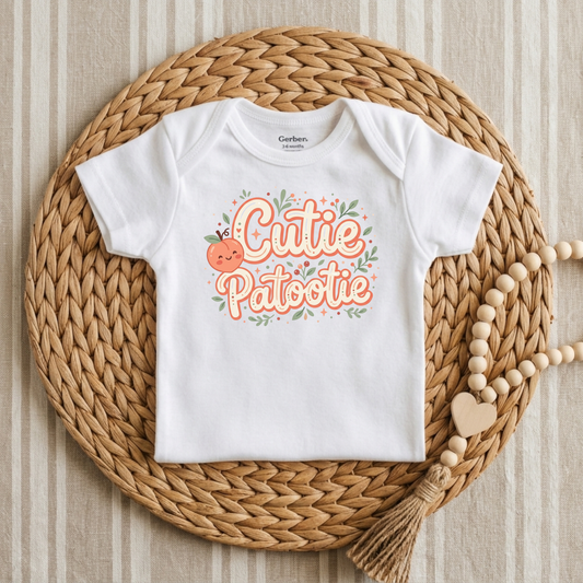 Cutie Patootie Girls Baby Onesie