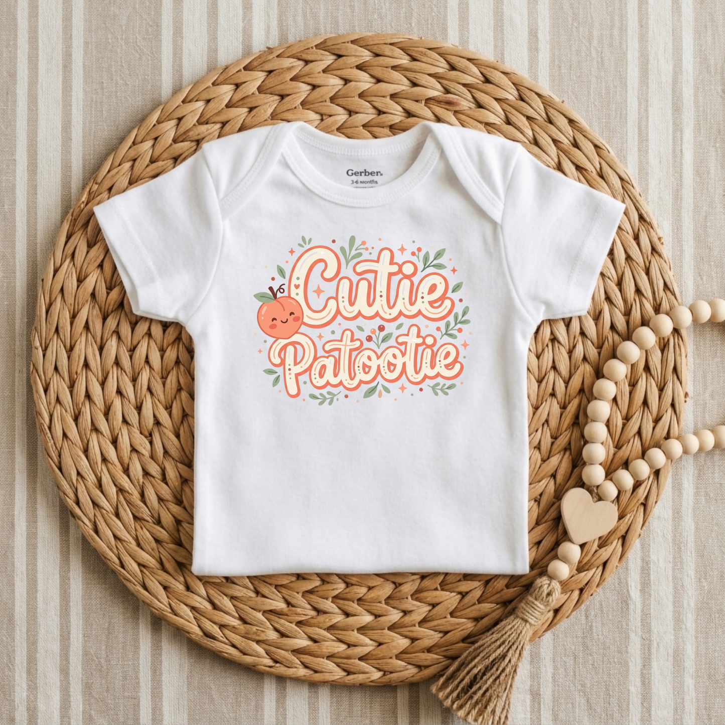 Cutie Patootie Girls Baby Onesie