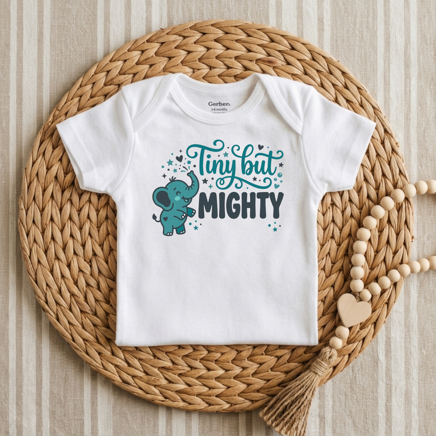 Tiny But Mighty Baby Onesie