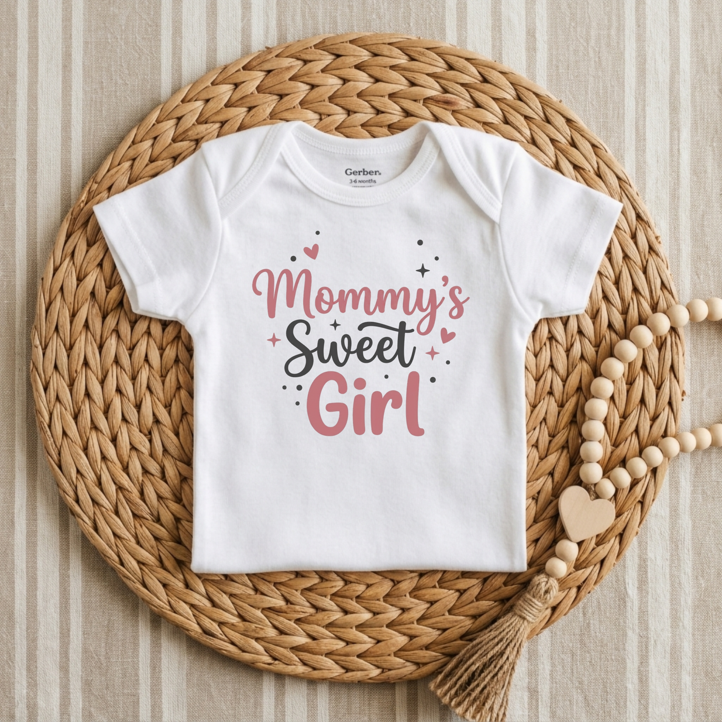 Mommy's Sweet Girl Onesie – Baby Girl Long Sleeve Bodysuit