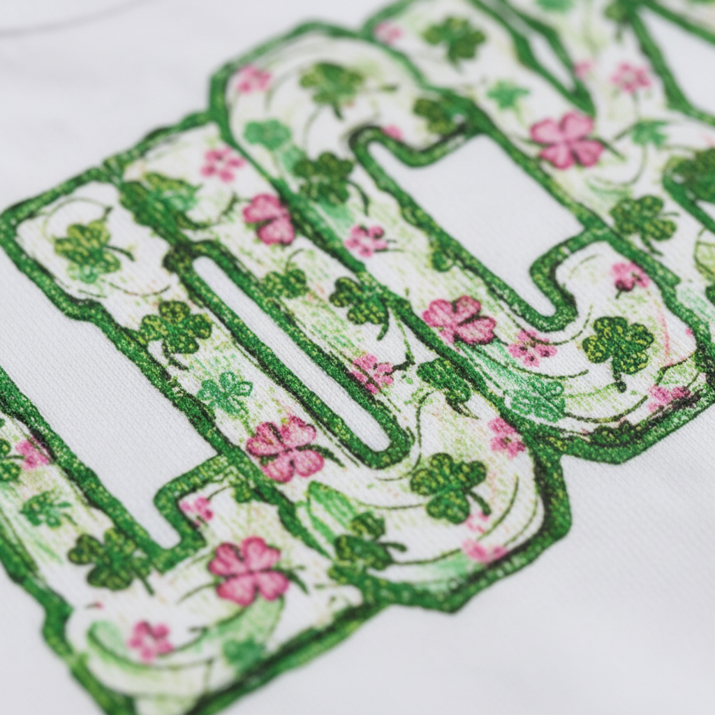 Lucky Floral Clover Tee – Baby St. Patrick's Day Shirt