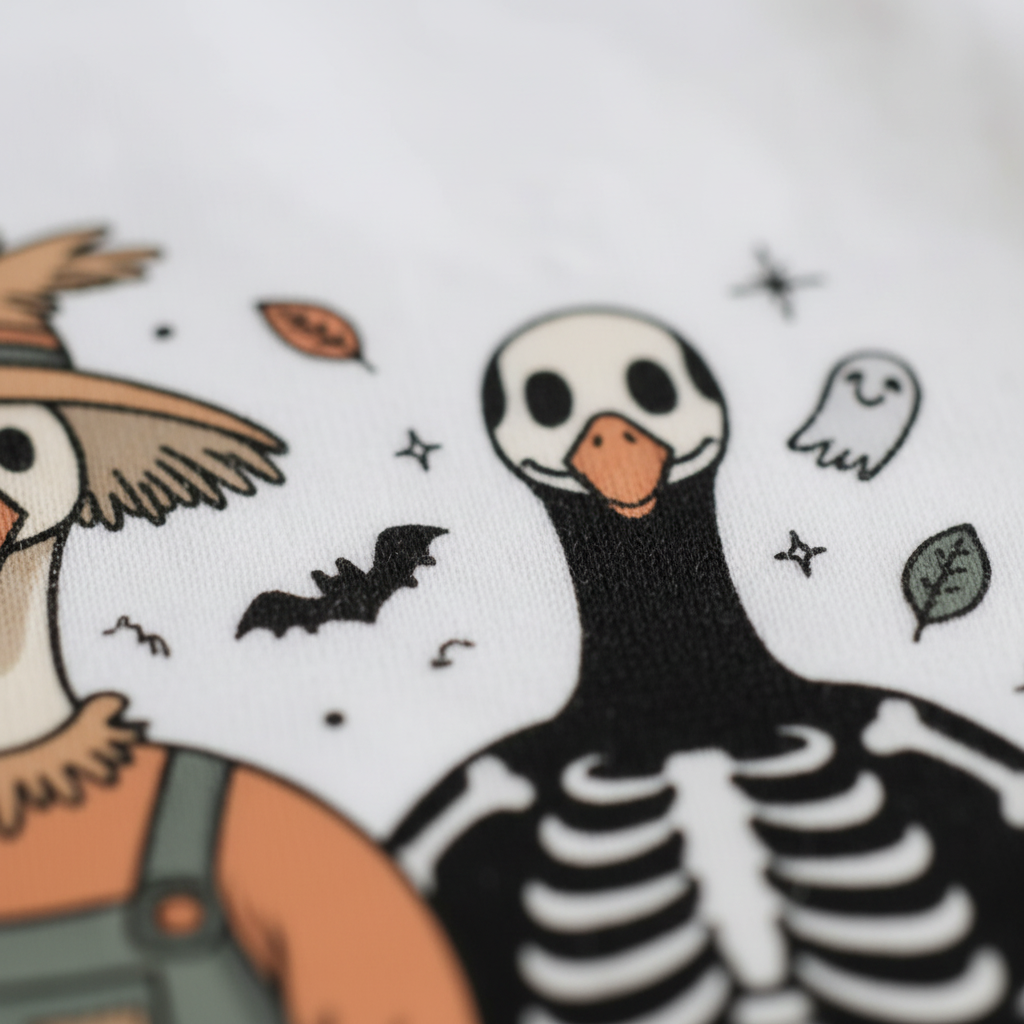 Halloween Goose Trio Baby Onesie – Costumed Goose Bodysuit