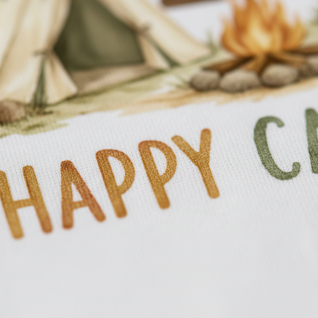 First Birthday Baby Onesie – One Happy Camper Camping Bodysuit