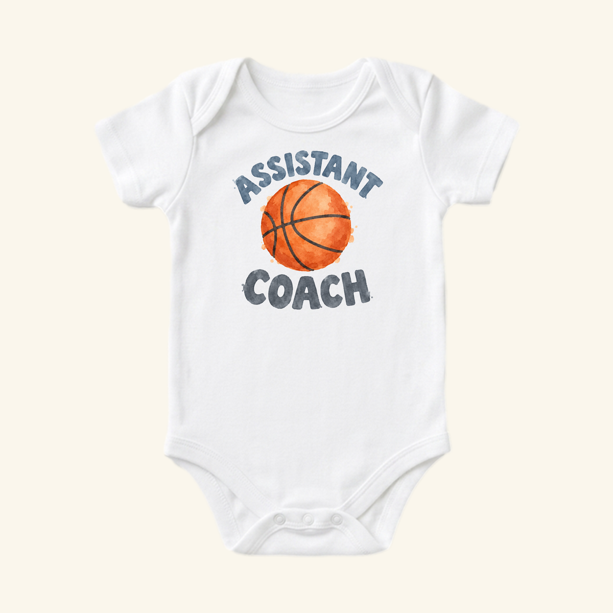 Assistant Coach Baby Onesie – Cute Basketball Bodysuit