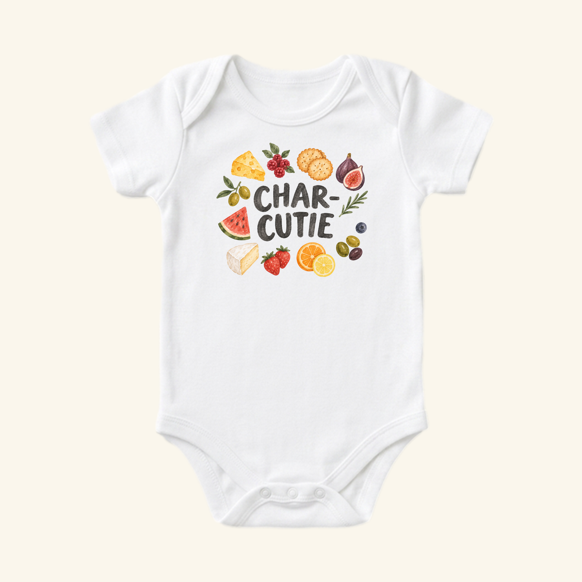 Char-Cutie Baby Onesie – Funny Charcuterie Board Bodysuit